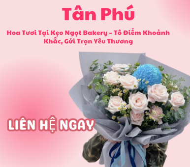 Hoa Tươi Tại Kẹo Ngọt Bakery – Tô Điểm Khoảnh Khắc, Gửi Trọn Yêu Thương