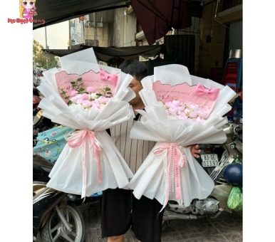 Hoa sáp mừng ngày valentine hot 2026 tại Kẹo Ngọt Bakery