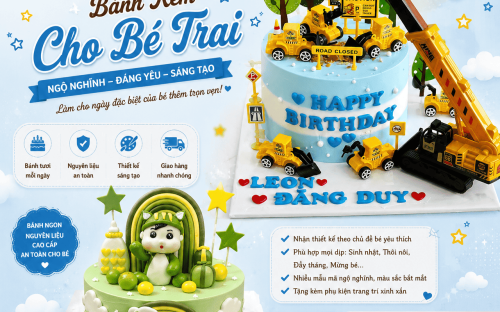 Bánh Kem Cho Bé Trai – Những Mẫu Bánh Sinh Nhật Được Yêu Thích Nhất Năm 2026