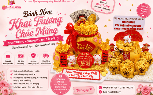 Bánh Kem Khai Trương, Bánh Kem Mừng Thọ – Món Quà Chúc Mừng Đầy Ý Nghĩa