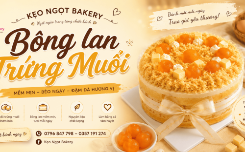 Mẫu Bánh Bông Lan Trứng Muối Tặng Sinh Nhật – Lựa Chọn Mới Lạ Và Ý Nghĩa Cho Mọi Dịp Đặc Biệt