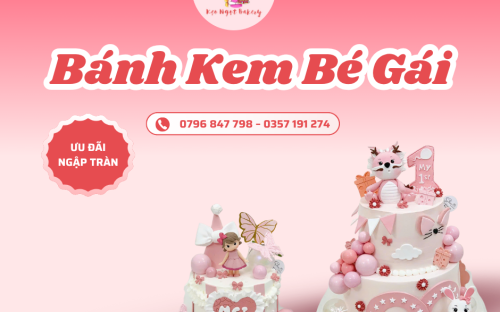  Bánh Kem Dành Cho Bé Gái – Dễ Thương, Ngọt Ngào Và Đáng Yêu Nhất Tại Kẹo Ngọt Bakery