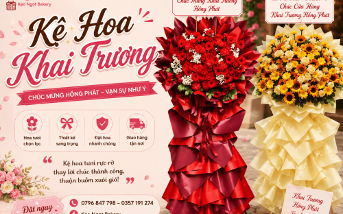 Mẫu Kệ Hoa Khai Trương Đẹp, Sang Trọng Và Được Ưa Chuộng Nhất Năm 2026
