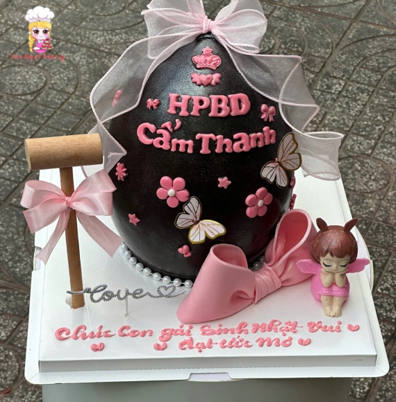 Mẫu bánh đập trứng dễ thương 