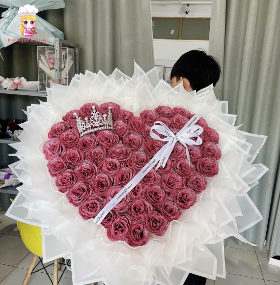 Bó hoa tim hot tặng vợ 20/10