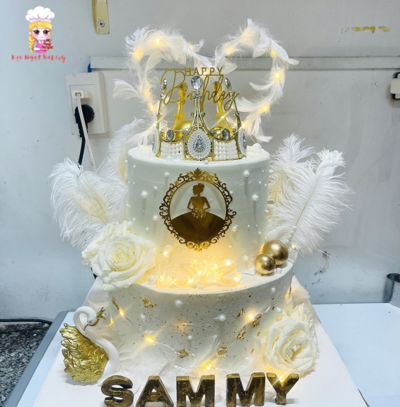 Bánh kem 2 tầng rút 100tr