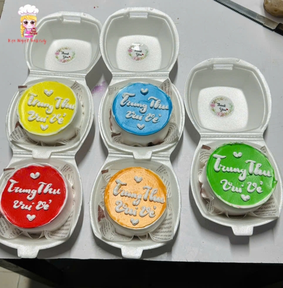 Bánh kem size mini tặng trung thu siêu đáng yêu