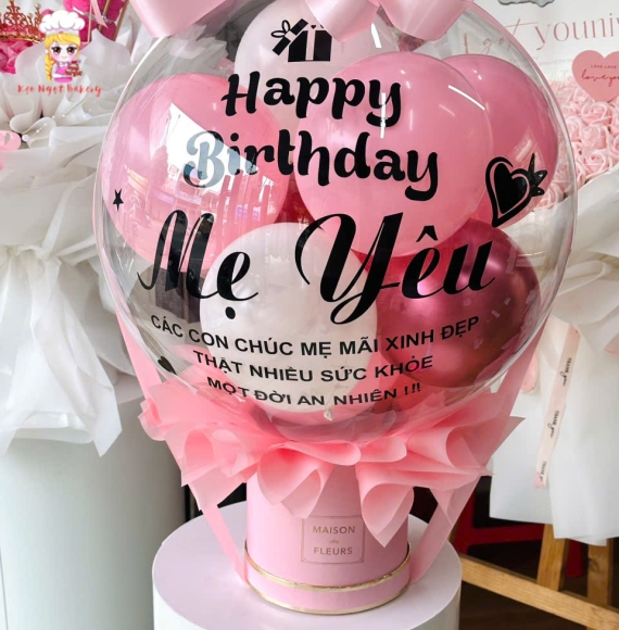 Bóng bay khí heli an toàn rút tiền-tone màu hồng