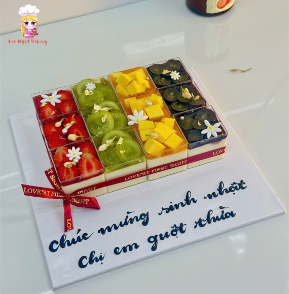 Sét bánh ly panna cotta tặng 20/10 