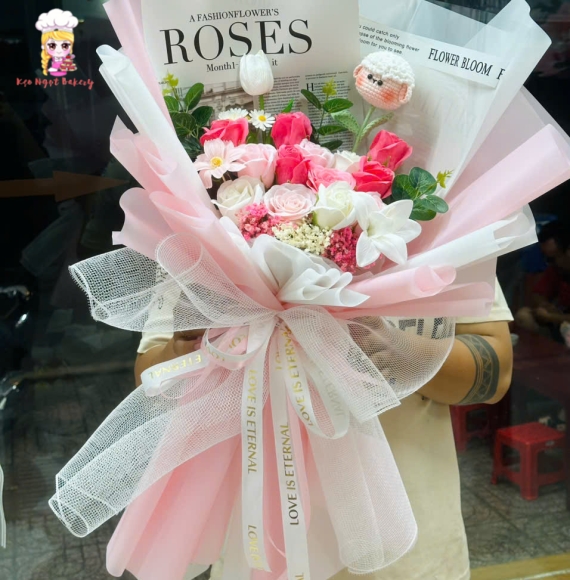 Mẫu hoa sáp  tặng 20/10 tặng mẹ