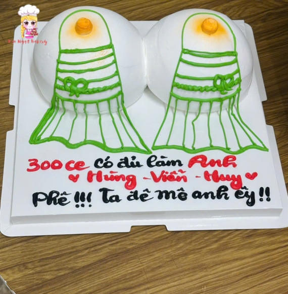 Bánh kem nhây bựa dành cho nam