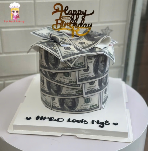 Bánh kem tiền đô hot