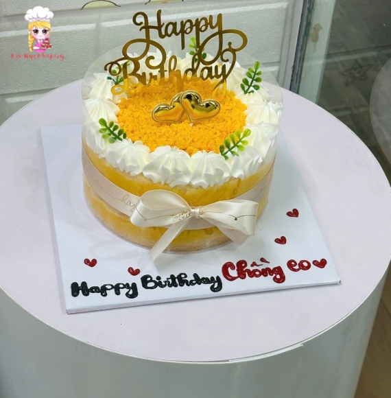 Bánh bông lan trứng muối tặng sinh bạn thân