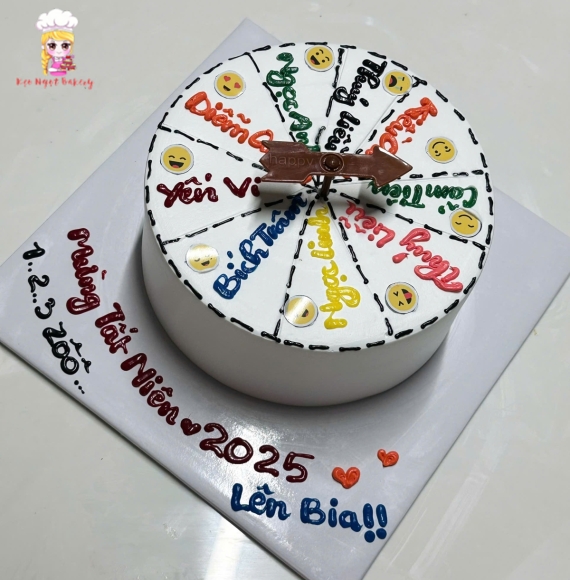 Bánh kem tất niên vui vẻ quay trúng ai ng đó uống nhé