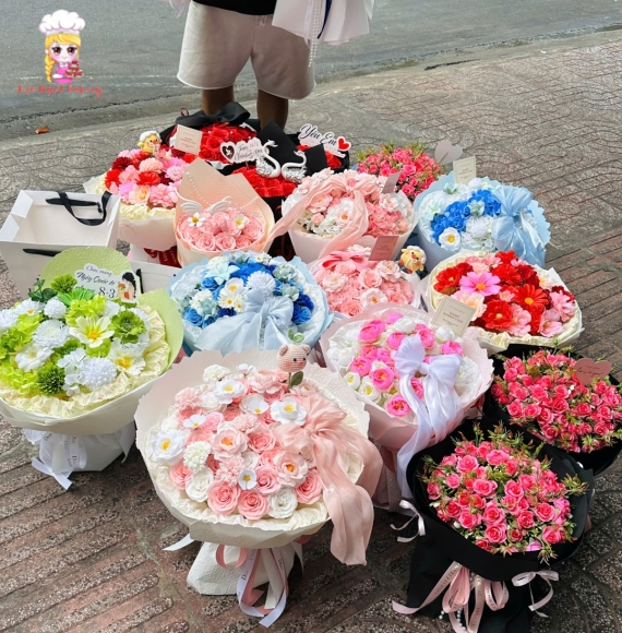 Mẫu hoa sáp cao cấp 2026 - tại Kẹo Ngọt