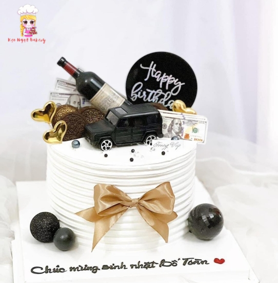 Bánh kem sinh nhật tặng bố