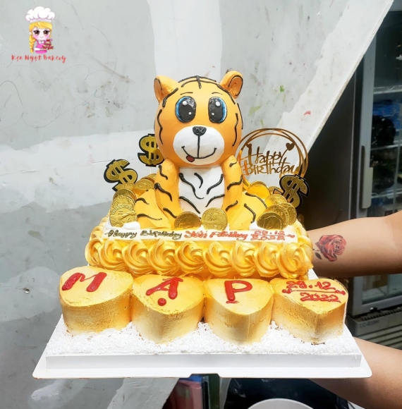 Bánh Kem bé hổ ngộ nghĩnh mẫu