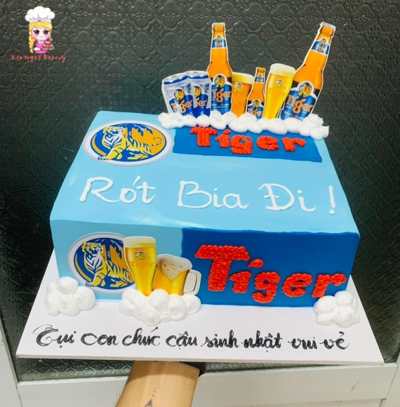 Bánh Kem mẫu thùng bia tiger