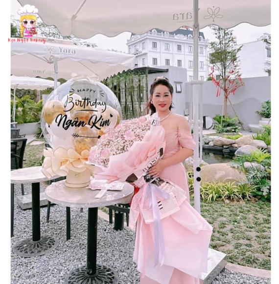 Combo hoa tiền và bóng bay rút tiền