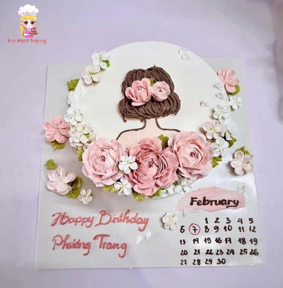 Bánh kem bắt hoa