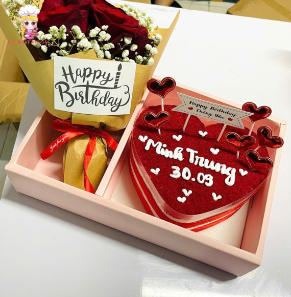 Sét bánh và hoa ở tân phú