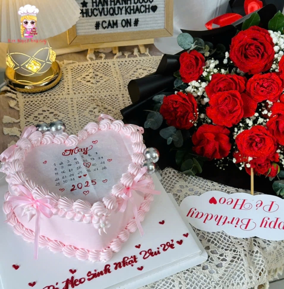 Bánh kem hình trái tim