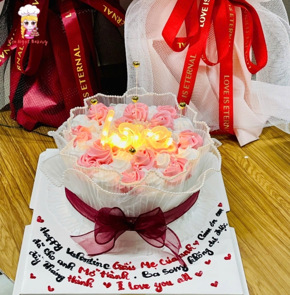 Bánh kem hoa hồng