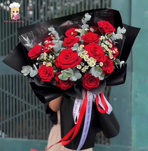 Bó hoa hồng khổng lồ