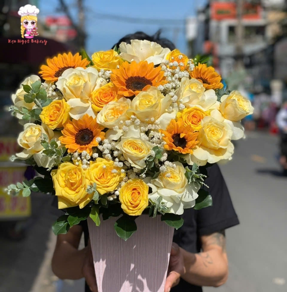 Giỏ hoa chúc mừng sinh nhật quận 1