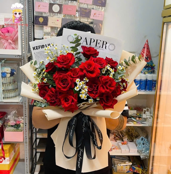 Bó hồng ở Tân Phú