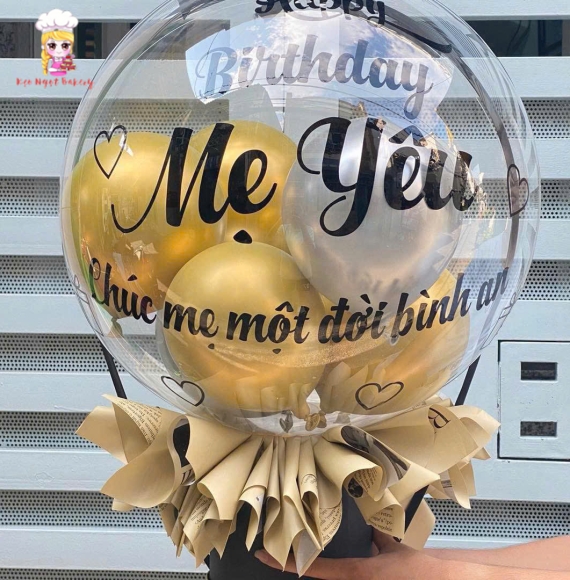 Bóng bay rút tiền tặng mẹ tặng sinh nhật