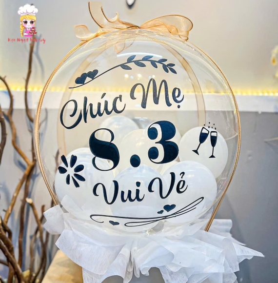 Bóng bay rút tiền tặng mẹ