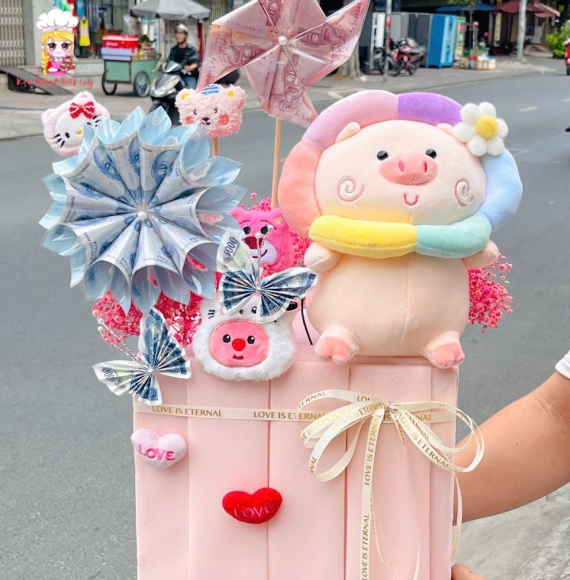 Sét quà gấu bông tặng bé