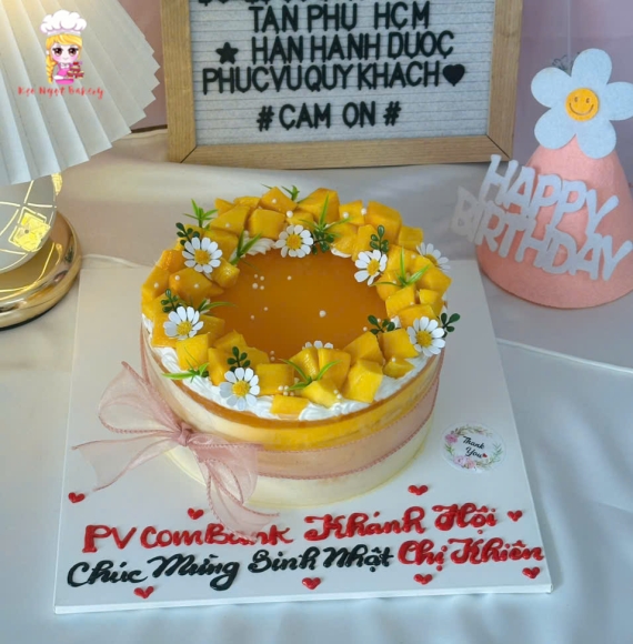 Bánh mousse chanh dây tặng đối tác