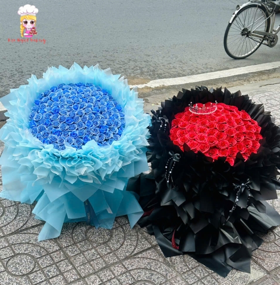 Mẫu Bó hoa sáp khổng lồ năm 2025