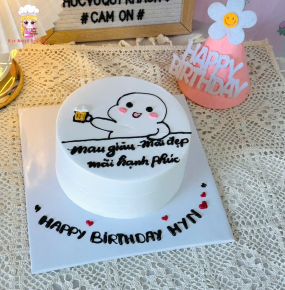 Bánh kem ghi lời chúc theo yêu cầu