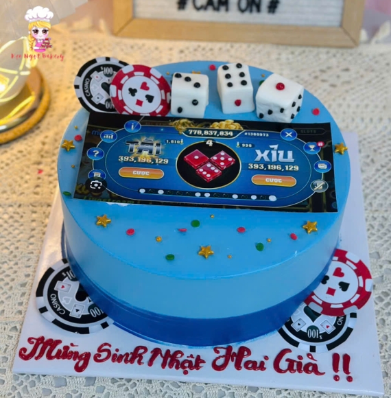 Bánh kem cờ bạc hot 2025