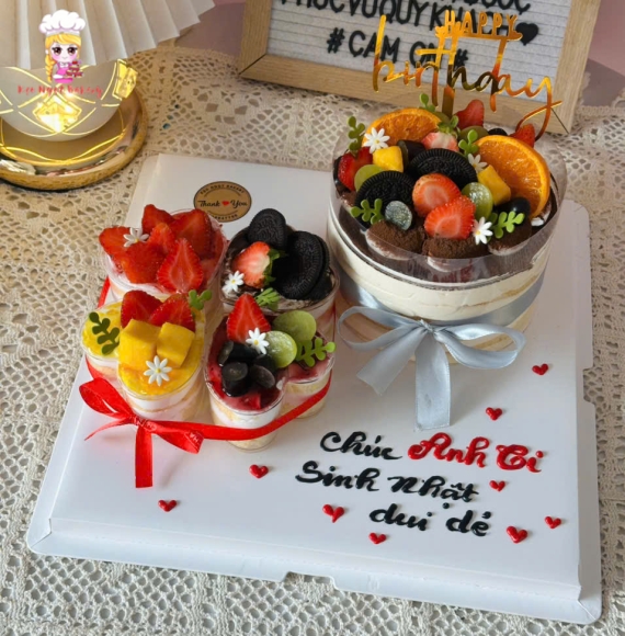 Bánh panna cotta tặng anh