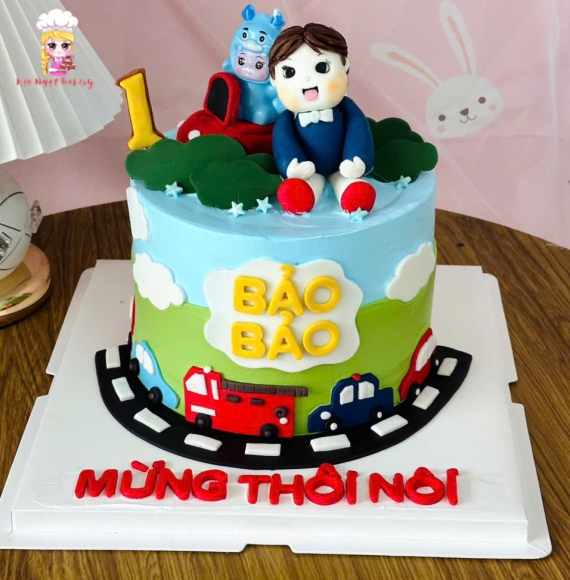 Bánh kem thôi nôi dành cho bé trai ở tân phú
