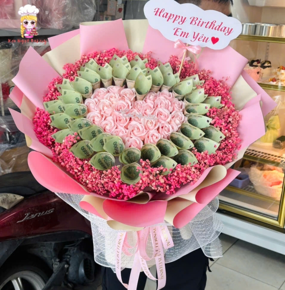 Mẫu hoa tiền hình tròn đẹp