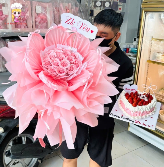 Hoa sáp tone hồng hoa cánh sen đẹp nhất 2025