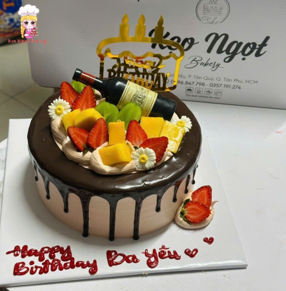 Bánh kem tặng cho ba yêu