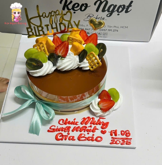 Bánh rau câu  tặng cháu trai