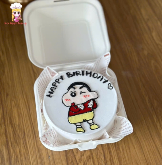 Bánh kem hình cu shin