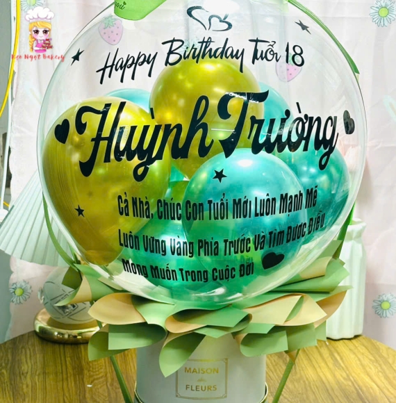 Bóng bay rút tiền tặng ngày sinh nhật