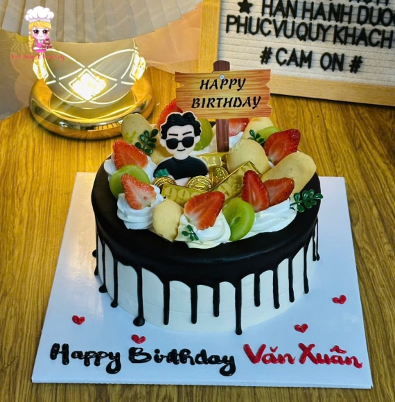 Mẫu bánh kem rút tiền hot cho nam