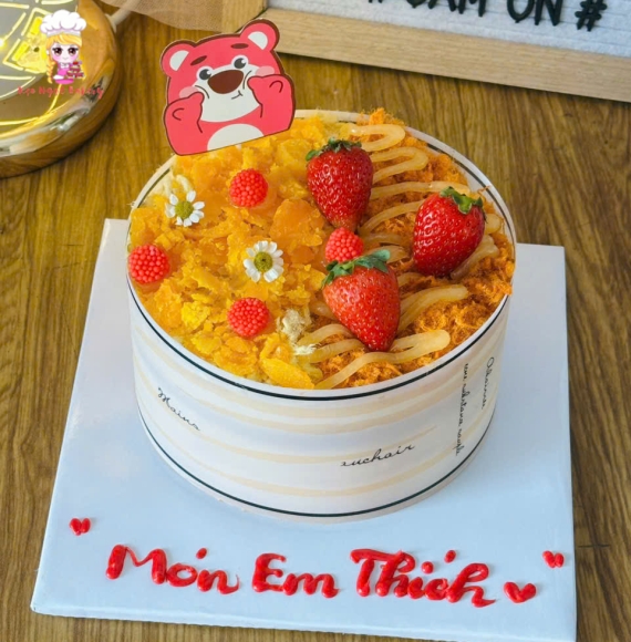 Bánh bông lan trứng muối tặng em