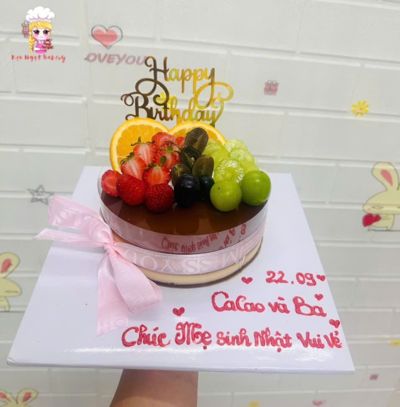 Bánh rau câu chúc mừng sinh nhật ba yêu