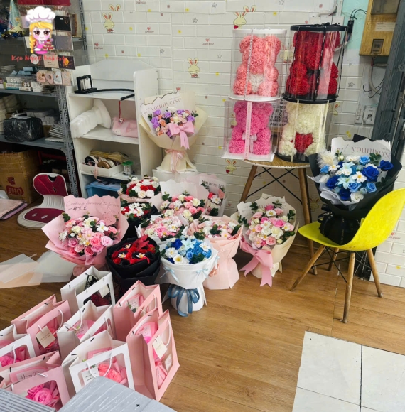 Hoa sáp 20/10 siêu hot tại Kẹo Ngọt -Tân Phú