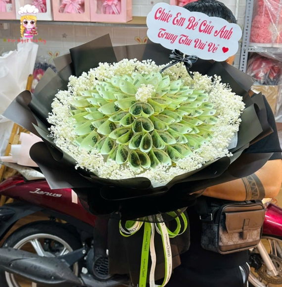 Hoa tiền tặng tết trung thu